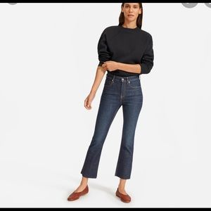Everlane Kick Crop Blue Jeans